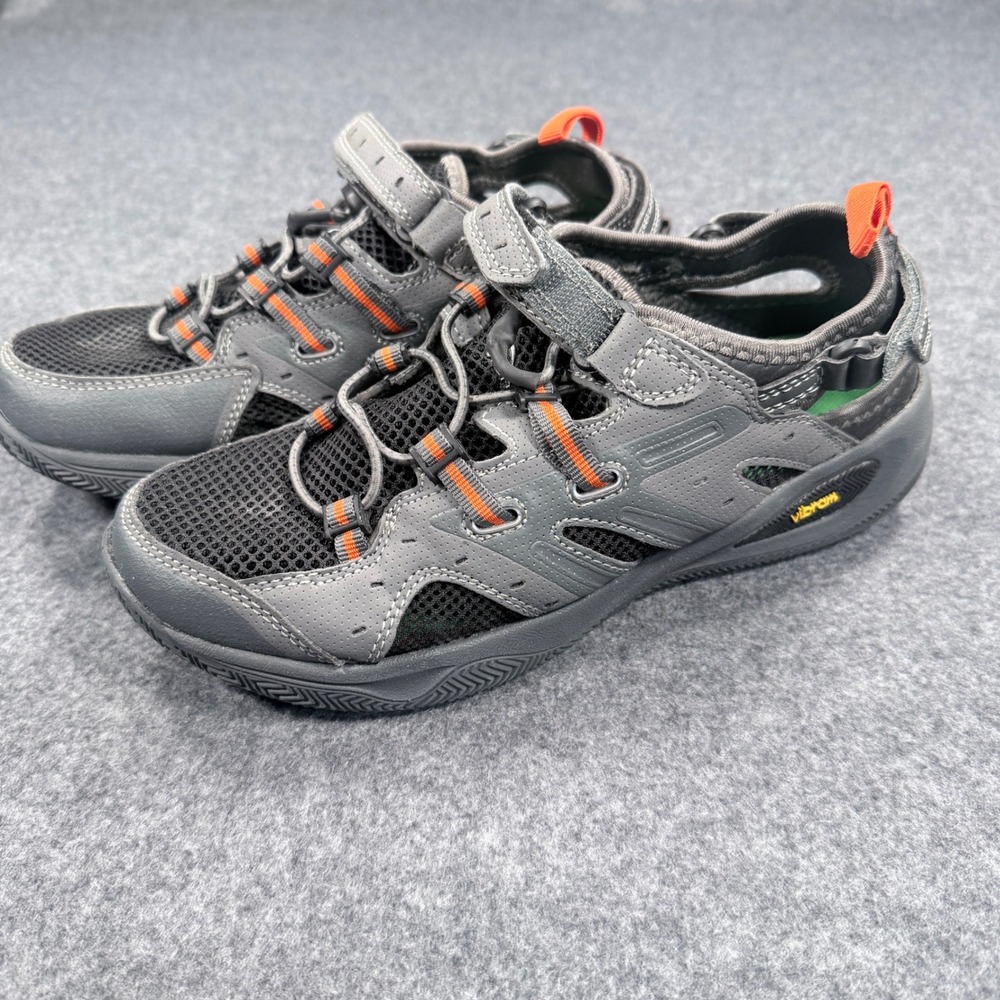Hi-Tec V-Lite Rio Adventure I M Mens 7 Grey Orange Hiking Sandals Vibram 0002971